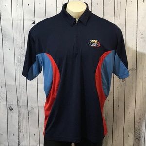 Vintage Fila 2002 US Open tennis logo 1/4 zipper shirt